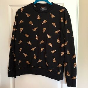 Pizza Print Sweatshirt.